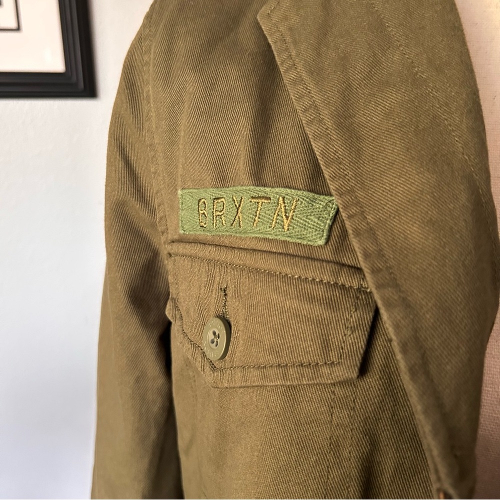 Brixton Women’s Quardro Utility Jacket in Miltary Olive Sz L - Picture 7 of 13